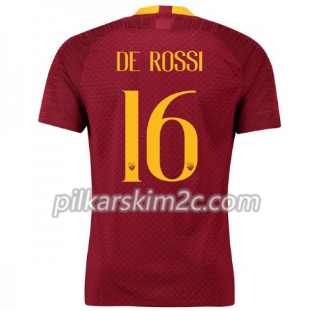 Koszulka AS Roma De Rossi 16 Główna 2018-2019 - Koszulki Piłkarskie